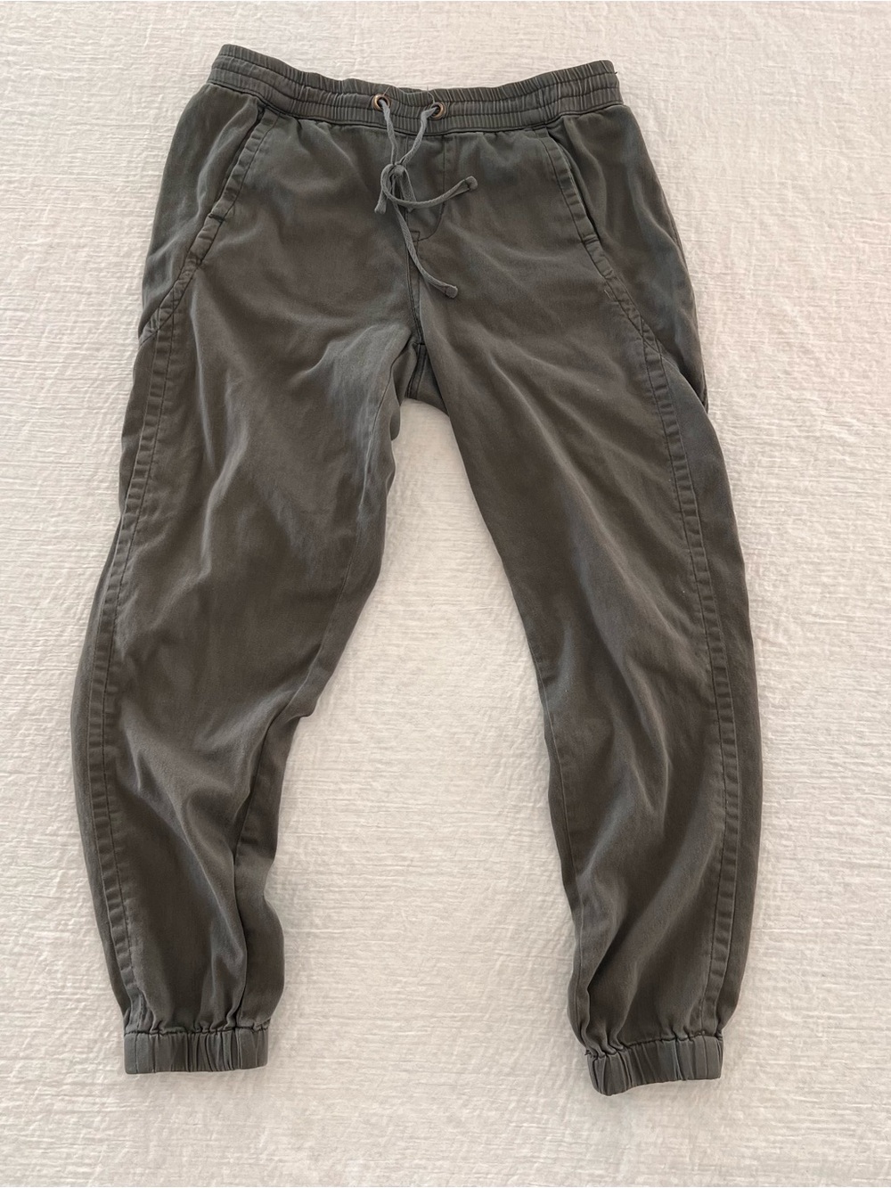 Union Bay Jogger Pants Medium Olive Green Cotton Blend Relaxed Fit